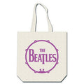 White-Pink-Blue - Back - The Beatles Lady Madonna Back Print Cotton Tote Bag