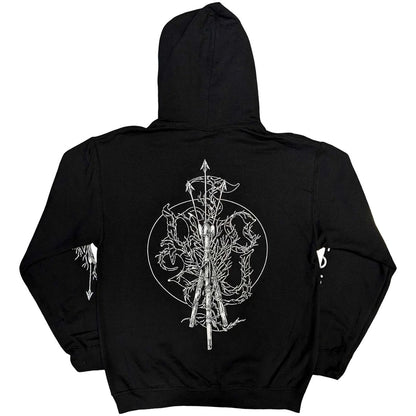 Black - Back - Sleep Token Unisex Adult Trinity Sleeve Print Hoodie