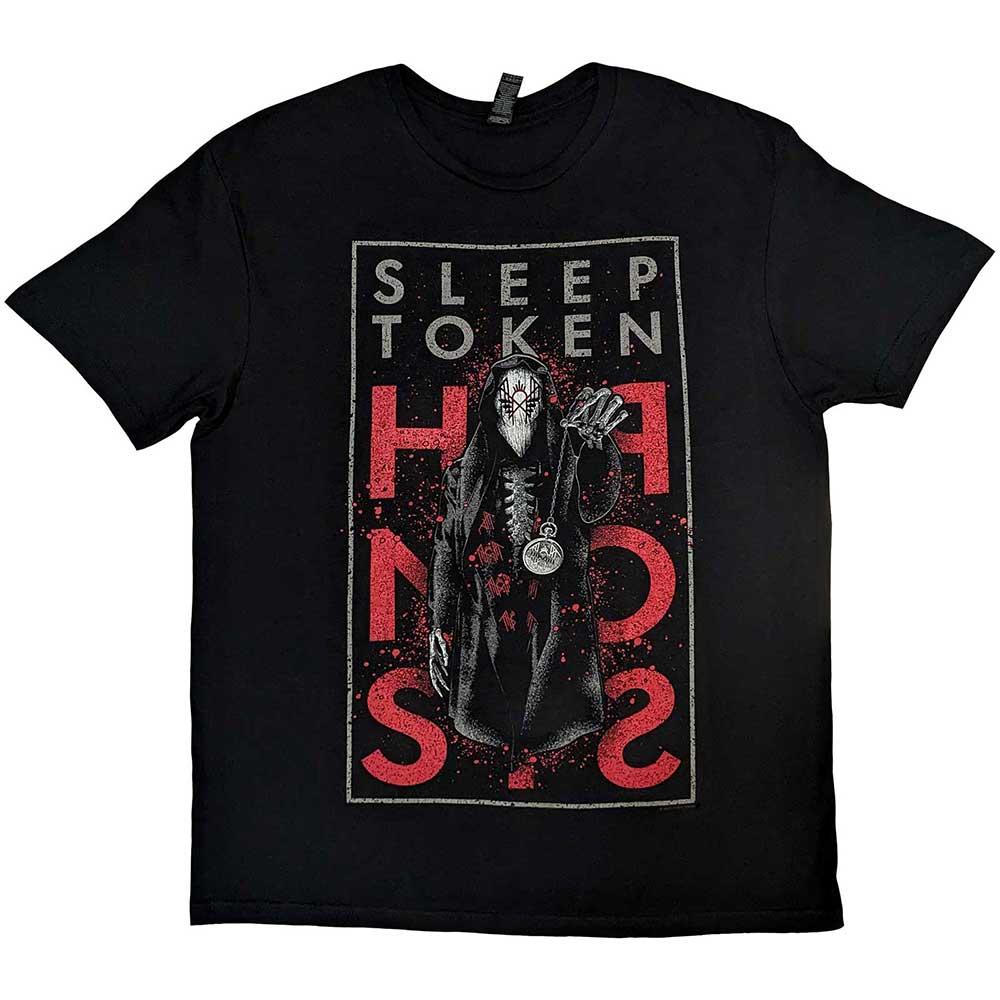 Black - Front - Sleep Token Unisex Adult Hypnosis Cotton T-Shirt