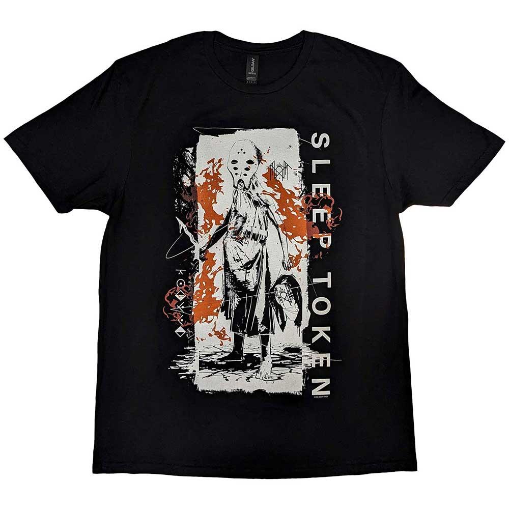Black - Front - Sleep Token Unisex Adult Euclid Cotton T-Shirt