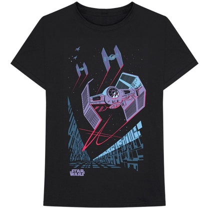 Black - Front - Star Wars Unisex Adult Archetype Tie Fighter T-Shirt