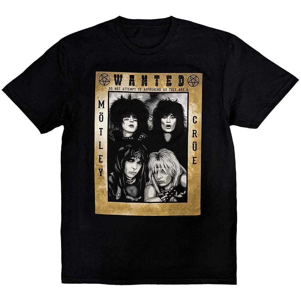 Black - Front - Motley Crue Unisex Adult Buffalo T-Shirt