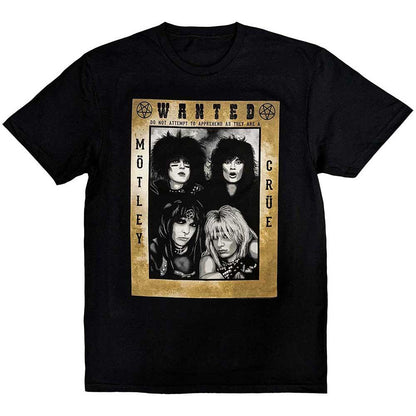 Black - Front - Motley Crue Unisex Adult Buffalo T-Shirt