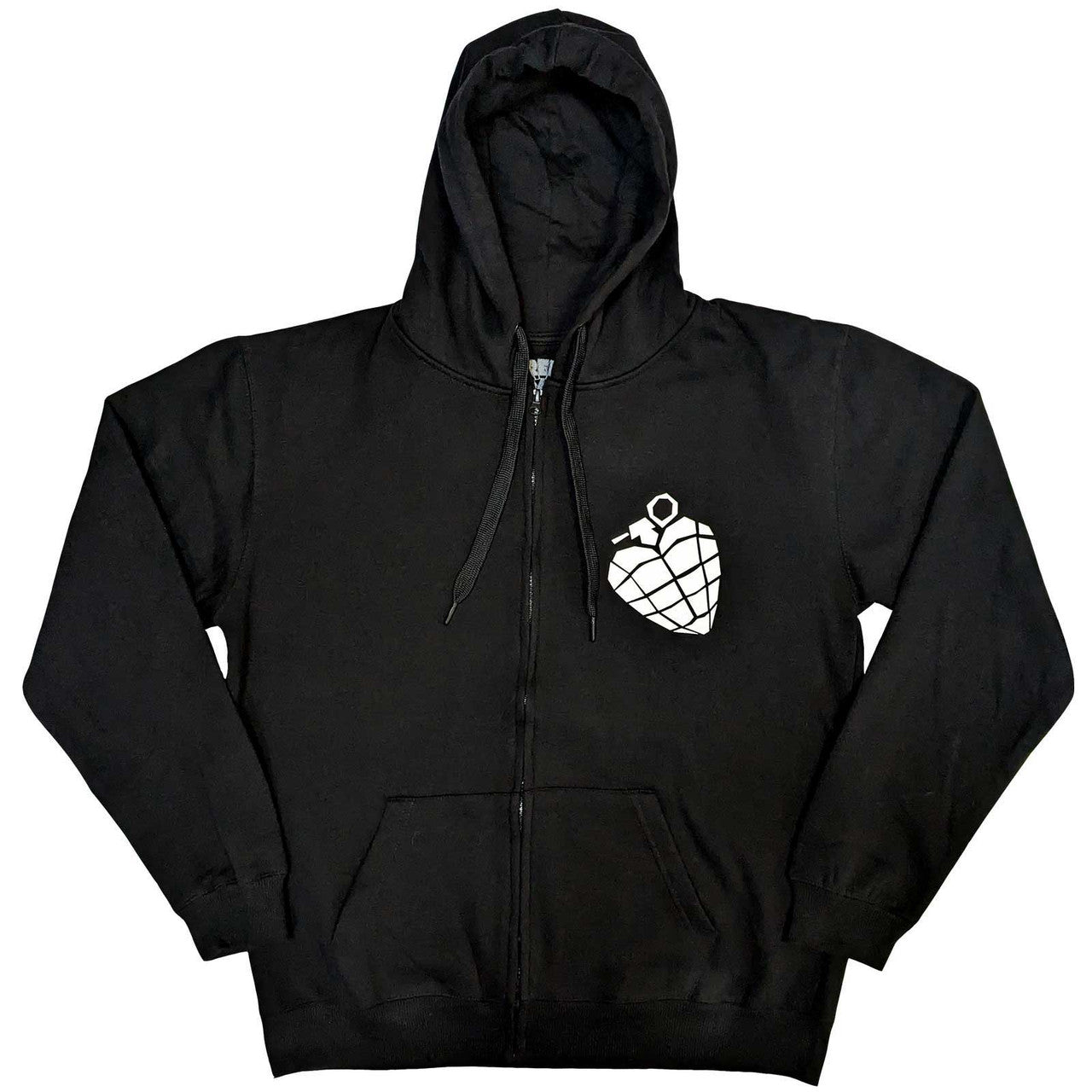 Black - Front - Green Day Unisex Adult American Idiot The Musical Full Zip Hoodie