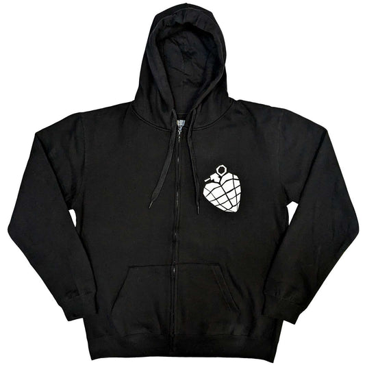 Black - Front - Green Day Unisex Adult American Idiot The Musical Full Zip Hoodie