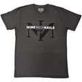 Charcoal Grey - Front - Nine Inch Nails Unisex Adult Logo T-Shirt