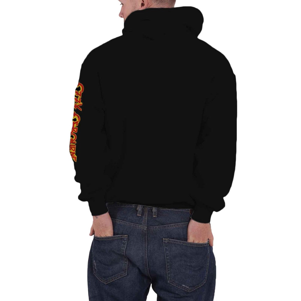 Black - Back - Ozzy Osborne Unisex Adult Demon Hoodie