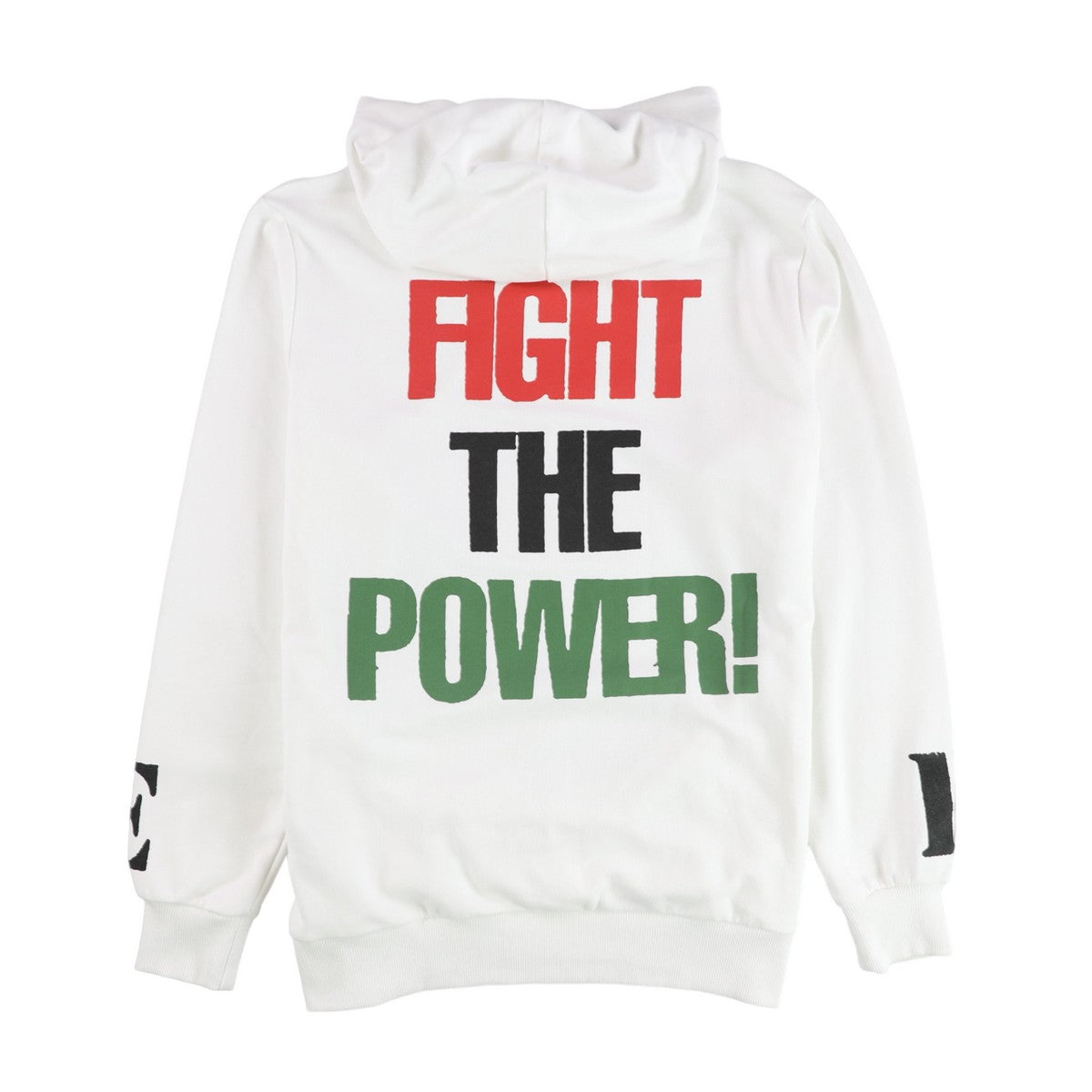 White - Back - Public Enemy Unisex Adult Fight The Power Back Print Hoodie
