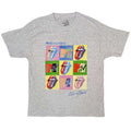 Grey - Front - MTV Unisex Adult Warhol Squares The Rolling Stones T-Shirt