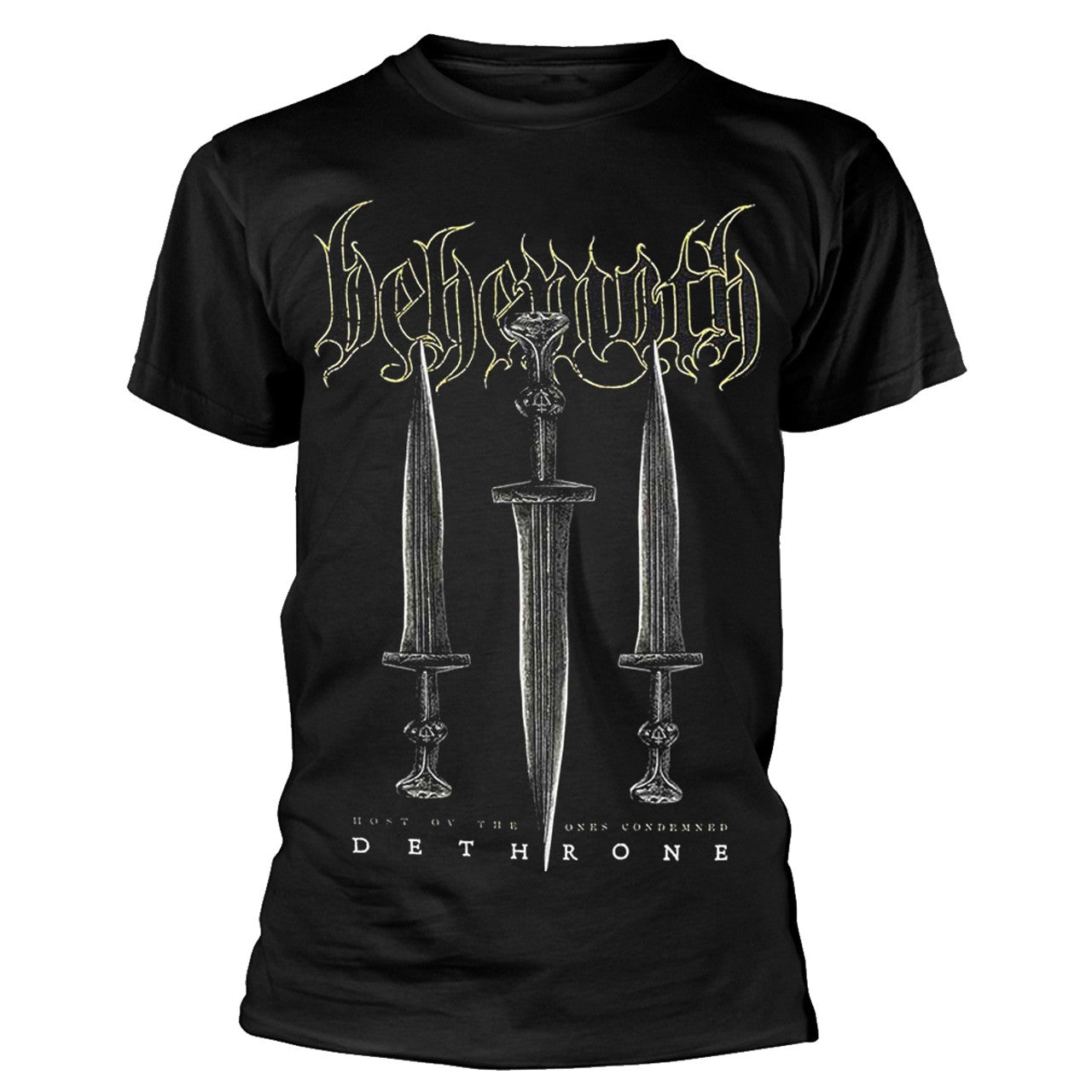 Black - Front - Behemoth Unisex Adult Off To War! Back Print T-Shirt