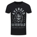 Black - Front - Avenged Sevenfold Unisex Adult So Grim Orange County Cotton T-Shirt
