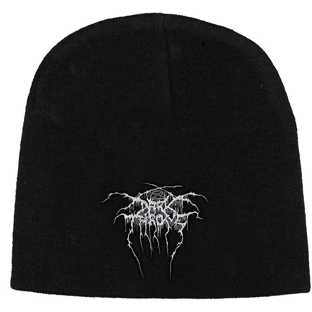 Black - Front - Darkthrone Unisex Adult Logo Beanie