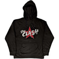 Black - Front - The Clash Unisex Adult Star Logo Pullover Hoodie
