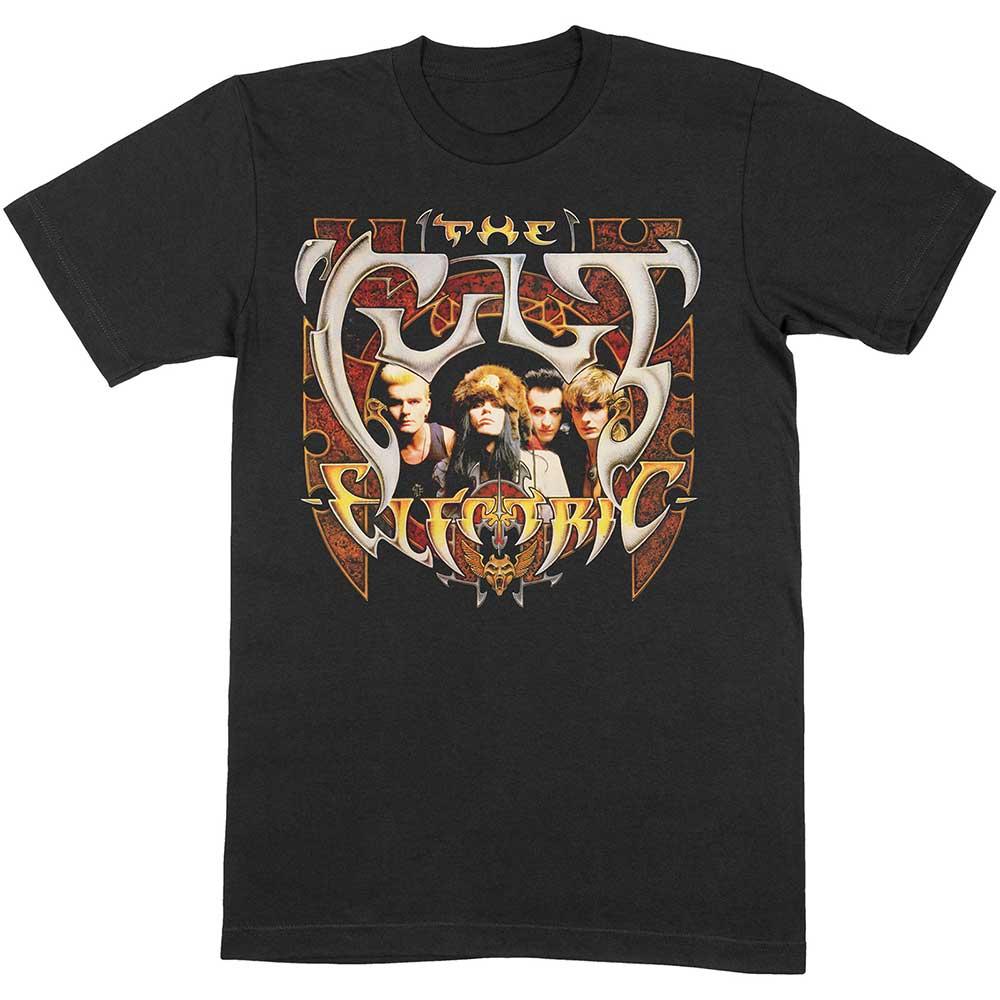 Black - Front - The Cult Unisex Adult Electric Summer ´87 Cotton T-Shirt