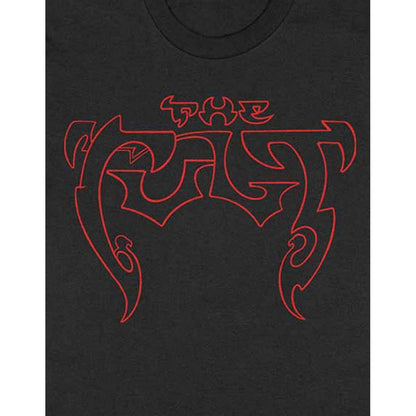 Black - Lifestyle - The Cult Unisex Adult Outline Cotton Logo T-Shirt