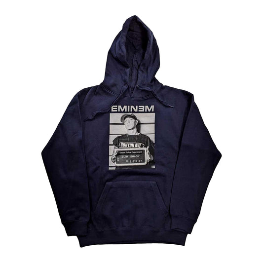 Navy Blue - Front - Eminem Unisex Adult Arrest Pullover Hoodie