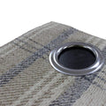 Natural - Lifestyle - Riva Home Aviemore Checked Pattern Ringtop Curtains