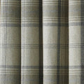 Natural - Side - Riva Home Aviemore Checked Pattern Ringtop Curtains