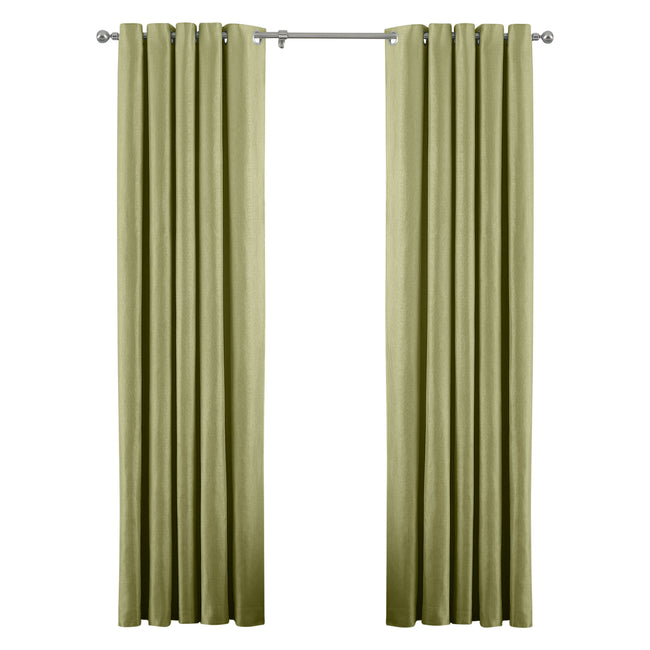 Green - Front - Riva Home Atlantic Eyelet Ringtop Curtains