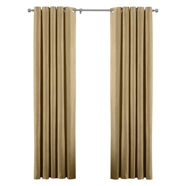 Ochre - Front - Riva Home Atlantic Eyelet Ringtop Curtains