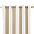 Ivory - Front - Riva Home Eclipse Blackout Eyelet Curtains