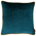 Teal-Tigerlily Orange - Front - Paoletti Meridian Cushion Cover