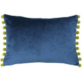 Indigo-Olive - Front - Paoletti Fiesta Rectangle Cushion Cover