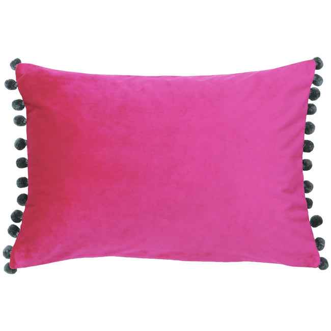 Magenta-Grey - Front - Paoletti Fiesta Rectangle Cushion Cover