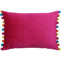Hot Pink-Multi - Front - Paoletti Fiesta Rectangle Cushion Cover