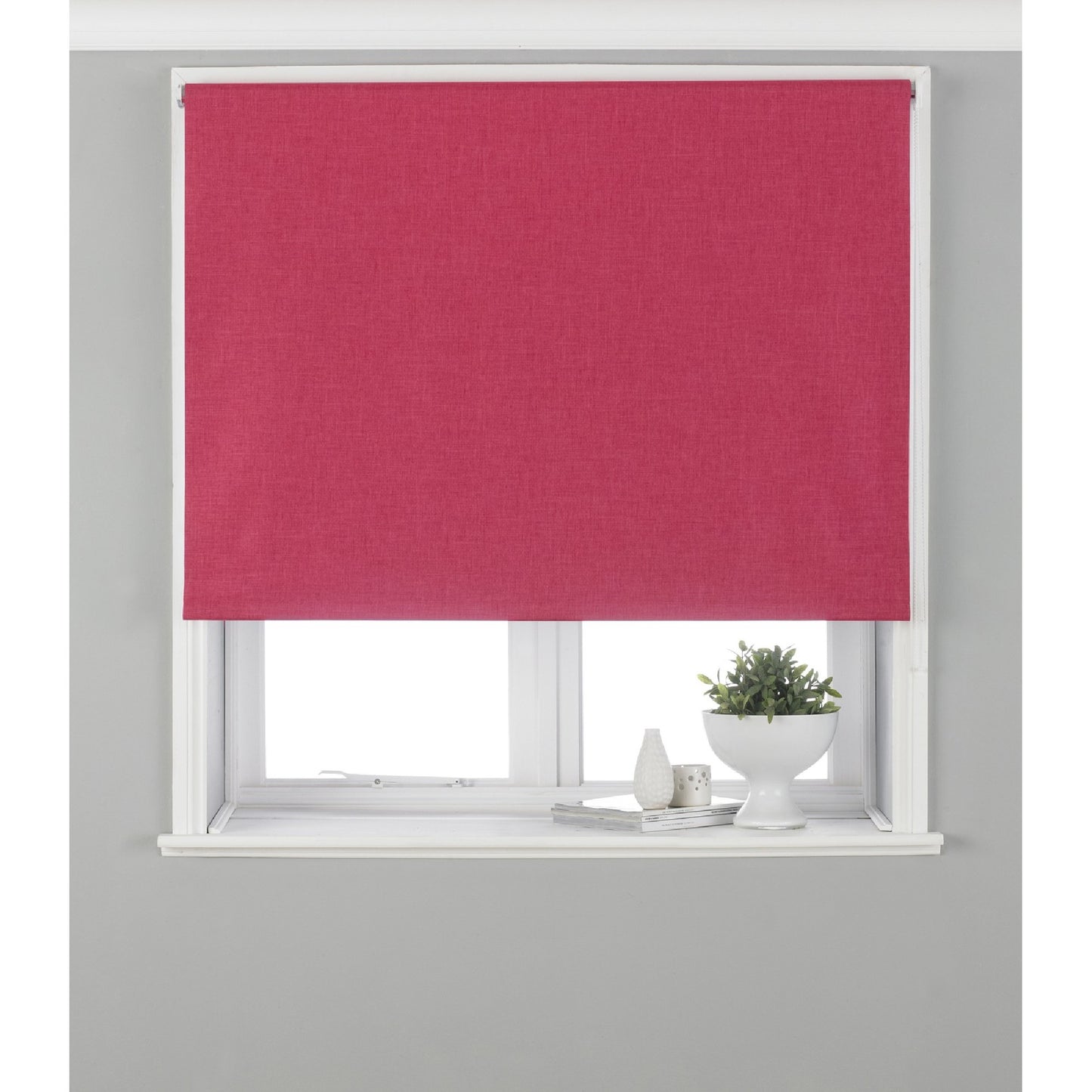 Pink - Back - Paoletti Eclipse Roller Blind