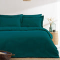 Teal - Front - Jansons Waffle Duvet Set