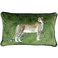 Green - Front - Riva Home Cheetah Forest Cushion Cover