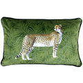 Green - Front - Riva Home Cheetah Forest Cushion Cover