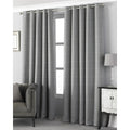 Graphite - Front - Riva Home Pendleton Ringtop Eyelet Curtains