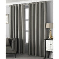 Taupe - Lifestyle - Riva Home Viceroy Ringtop Eyelet Curtains