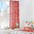 Multicolour - Front - Riva Paoletti Childrens-Kids Llamarama Ringtop Eyelet Curtains