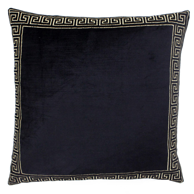 Black-Gold - Front - Riva Paoletti Apollo Cushion Cover
