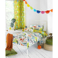 Multicolour - Front - Riva Paoletti Childrens-Kids Jungletastic Ringtop Eyelet Curtains