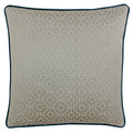 Taupe-Teal - Front - Riva Paoletti Belsize Cushion Cover