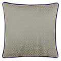 Taupe-Purple - Front - Riva Paoletti Belsize Cushion Cover