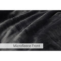 Charcoal - Pack Shot - Riva Paoletti Luxe Sherpa Fleece Throw