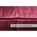 Cranberry - Back - Riva Paoletti Luxe Velvet Cushion Cover