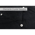 Black - Back - Riva Paoletti New Diamante Bedspread Set