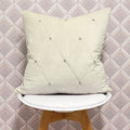 Cream - Back - Riva Paoletti New Diamante Cushion Cover