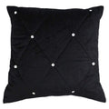 Black - Front - Riva Paoletti New Diamante Cushion Cover