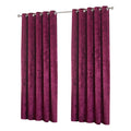 Wine - Front - Riva Paoletti Verona Eyelet Curtains