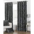 Pewter - Front - Riva Paoletti Verona Eyelet Curtains