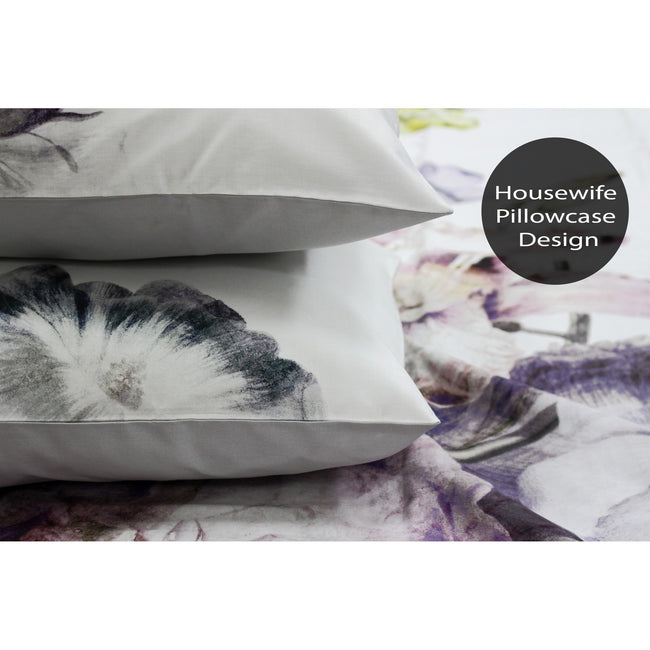 Multicoloured - Back - Linen House Ellaria Housewife Pillowcase Pair
