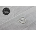Grey - Back - Linen House Nimes Duvet Cover Set