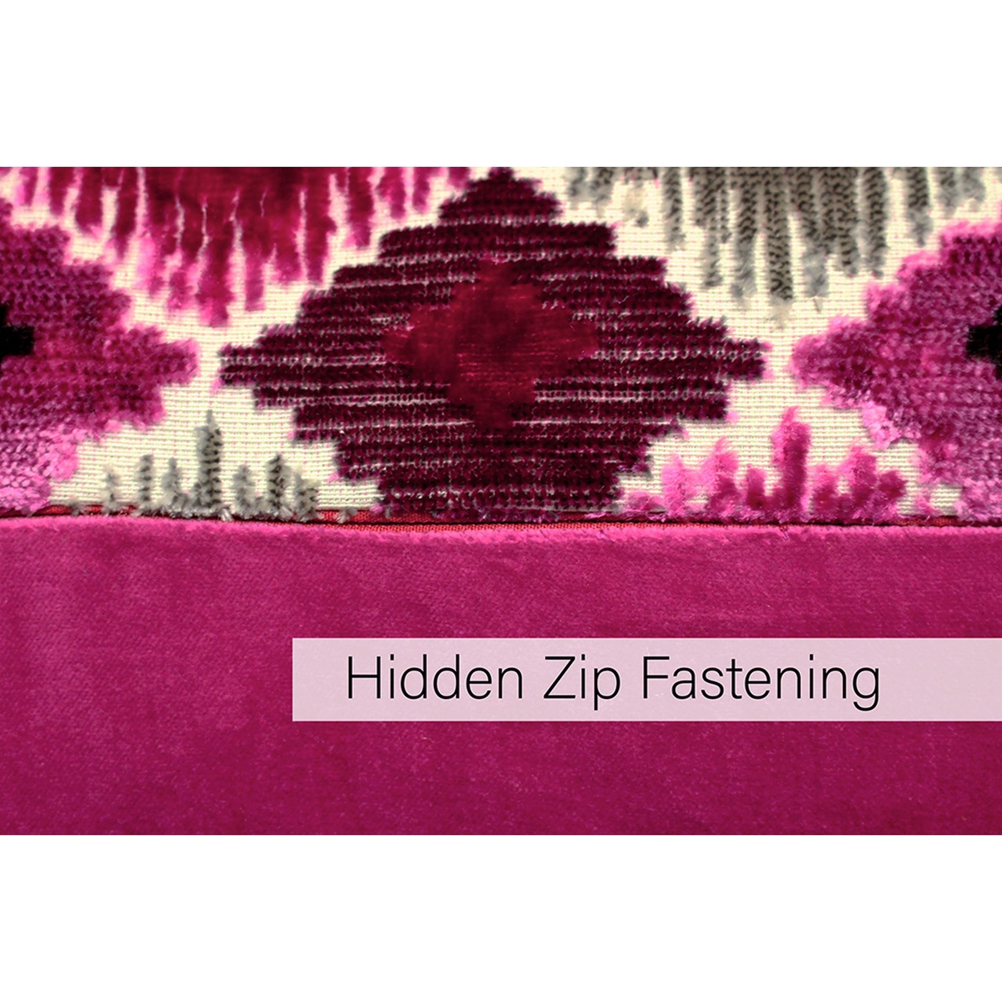 Fuchsia Pink - Side - Riva Paoletti Ares Cushion Cover